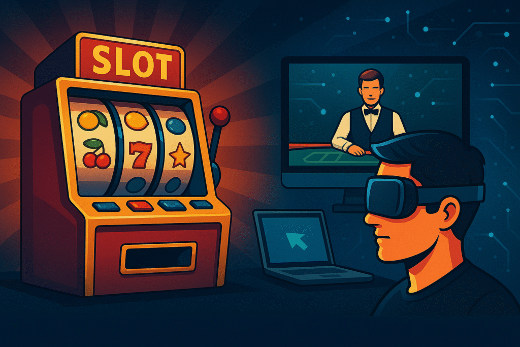From Retro Slots to Real-Time Play: How Online Casinos Evolved with Gaming Tech